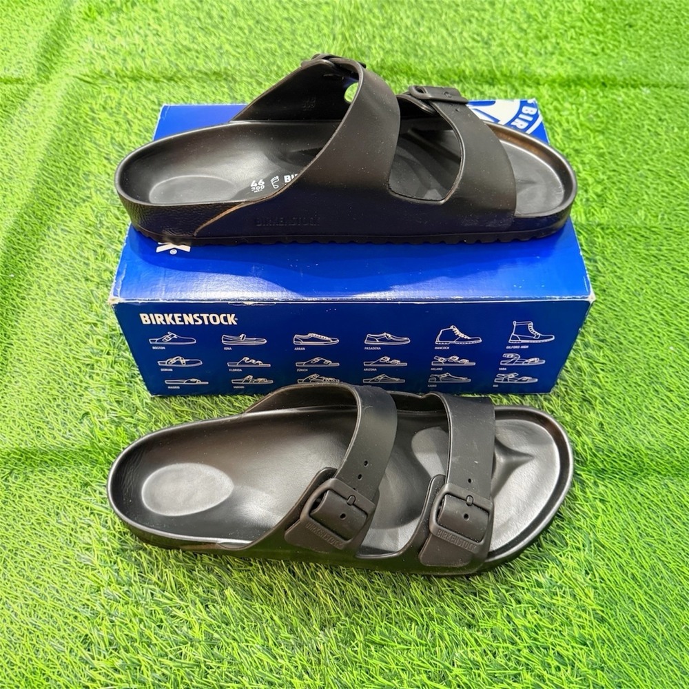Birkenstock Arizona EVA Slip on Sandals Slides Black NEW Box 46 US Men's 13